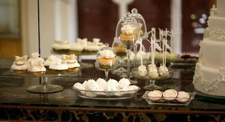 Wedding Dessert Table Feature by Cupcake