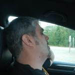 Kenin Napping in Car