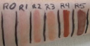 OCC R series foundation swatches indirect outdoor lighting OCC Skin: Conceal review and swatches