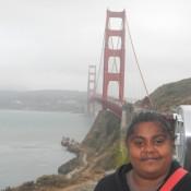 Golden Gate Bridge with Lauren
