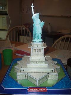 3D Puzzle of the Statue of Liberty
