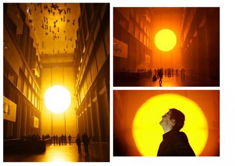 Italy earthquake / Olafur Eliasson: The Weather Project (2003)