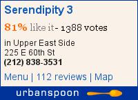 Serendipity 3 on Urbanspoon