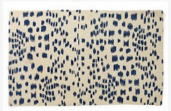 Spotted Rug for less than $100 and a Guest Post