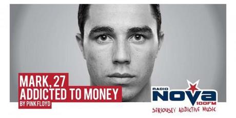 Billboard for Radio Nova Addicted to Music campaign: Addicted to Money