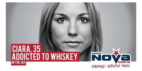 Billboard for Radio Nova Addicted to Music campaign: Addicted to Whiskey