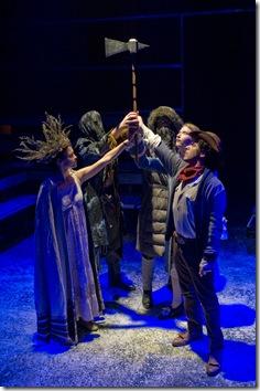 The leaders of the 5 lands lift the hammer in The House Theatre's Review: The Iron Stag King, Part I (The House Theatre)