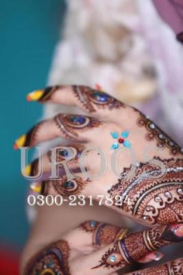 Latest Bridal Hand Mehndi Designs 2012-13 By Uroos Mehndi