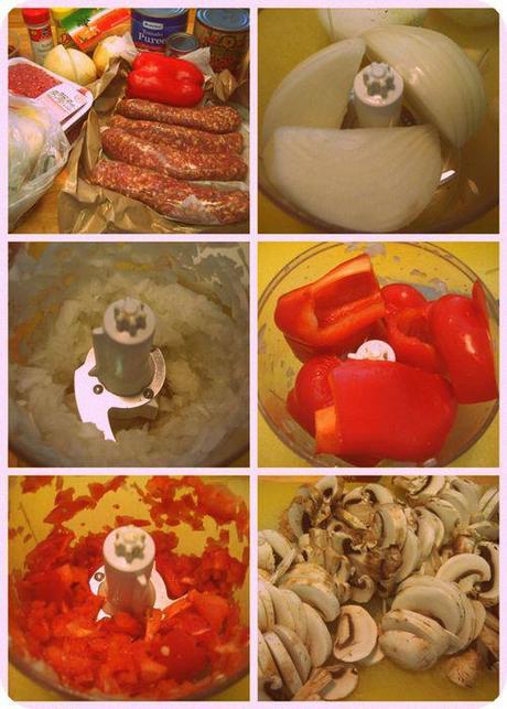Baked Spaghetti - Ingredients collage-001