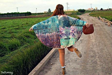 Kimono, Lace and Spikes (Outfit + Mini DIY) outfit what i wore themowway kimono leather spikes