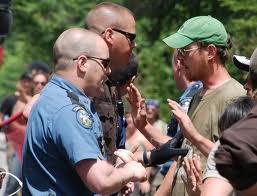 MEF! faces off with police EF! Action Camp in Maine coming up soon…
