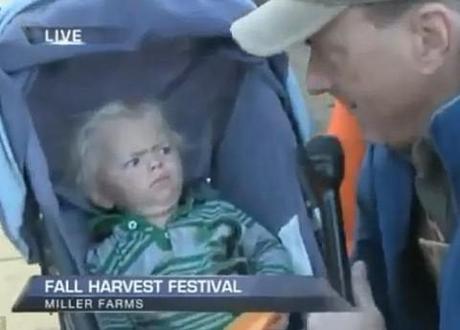 Local reporter makes baby cry on live television