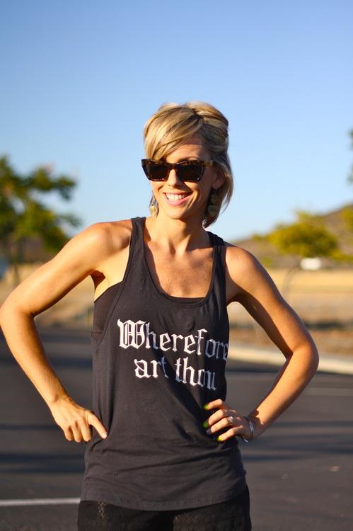 Graphic Tanks and Lace. Graphic Tanks and Lace.