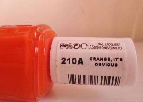 Essie - Orange, It's Obvious (210a) Essie - Orange, It's Obvious (210a)