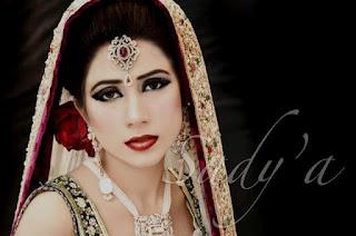 Tabya & Sadya Latest Wedding Dresses and Bridal Makeup Shoot 2012