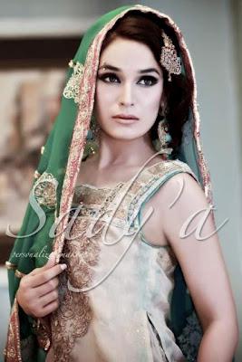 Tabya & Sadya Latest Wedding Dresses and Bridal Makeup Shoot 2012