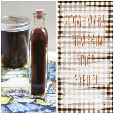 on homemade pumpkin spice syrup...