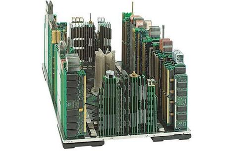 Central Park Computer Model 1 City Model Built Completely Out Of Computer Parts