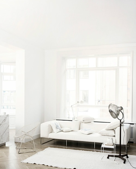 Interior design collage: black & white