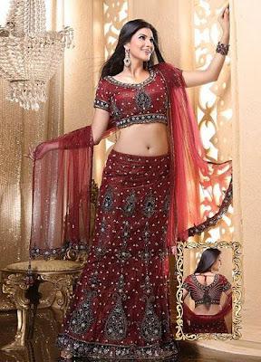 Bridal Lehenga Choli Designs Collection 2012