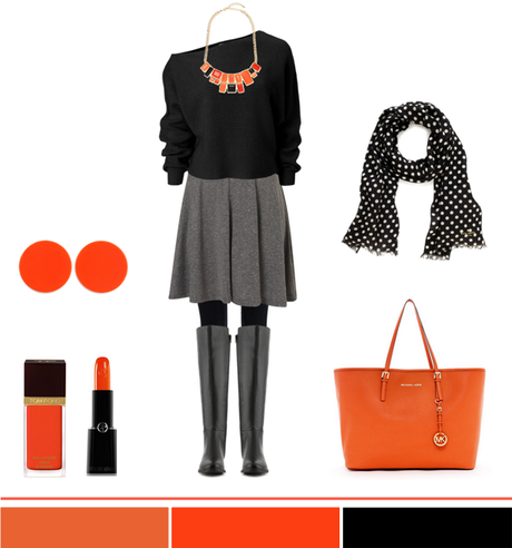 Geometric Oranges + Polka Dots Geometric Oranges + Polka Dots…