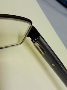 Right Hinge of my new glasses