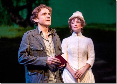 Jason Danieley as George and Carmen Cusack as Dot, in Chicago Shakespeares' Review: Sunday in the Park with George (Chicago Shakespeare Theater)