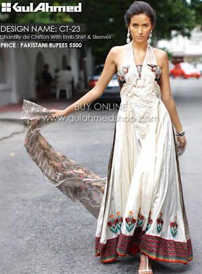 Gul Ahmad Stylish & Latest Mid Summer Dresses Collection 2012