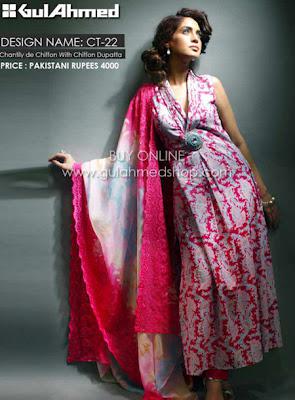 Gul Ahmad Stylish & Latest Mid Summer Dresses Collection 2012