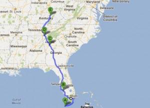 Florida to Alaska Road Trip Update: Days 1- 4