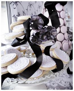 Elegant Black, White & Silver Wedding Table by Sweet Boutique Events