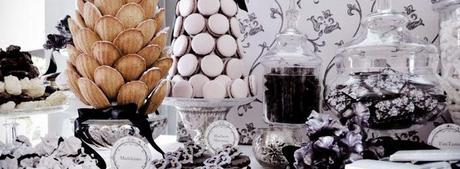 Elegant Black, White & Silver Wedding Table by Sweet Boutique Events