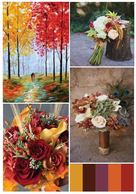 Fall Wedding Color Inspiration Board