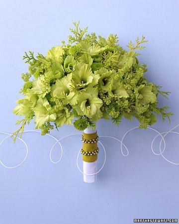 Wedding Bouquet: Green