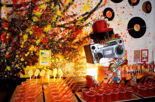 A Supercool -Fun and groovy DJ themed 13th Birthday by Clair from Calamity Cakes