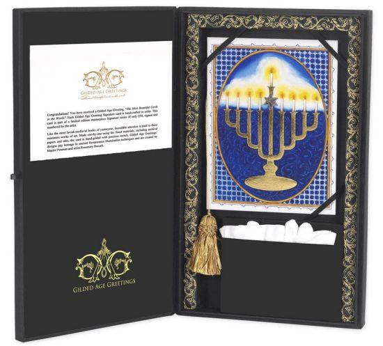 $5,000 Custom Luxury Greeting Card for Holiday 2012 is adorned with jewels and 23k gold