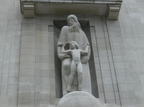 ariel and prospero bbc statue eric gill ariel and prospero