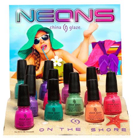 Upcoming Collections: Nail Polish Collections: Nail Polish : China Glaze : China Glaze Neons on the Shore Collection For Summer 2013