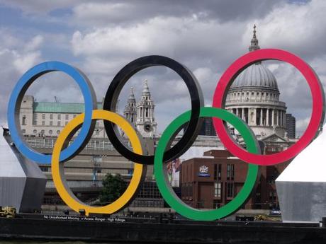 Olympic rings and St Paul's