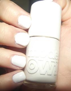 Nail Of The Day - Models Own Snow White + Northern Lights