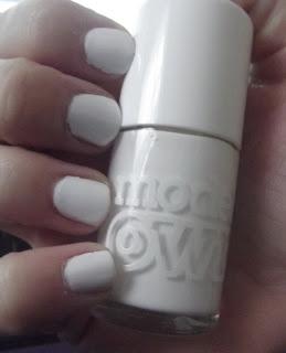 Nail Of The Day - Models Own Snow White + Northern Lights