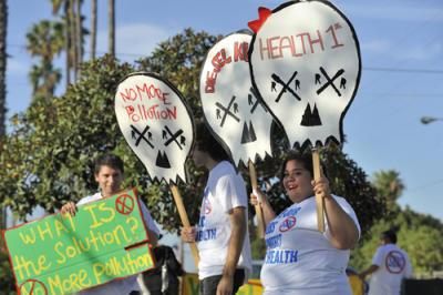 Environmental Justice Advocates Rally Against MegaInfrastructure Project in Long Beach