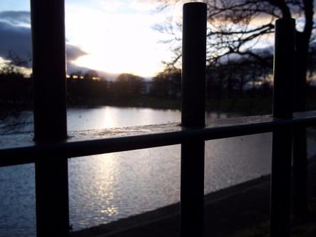 Sunset, Inverleith Park, Edinburgh, Inverleith Pond,