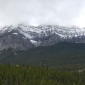 The mountains surrounding Banff