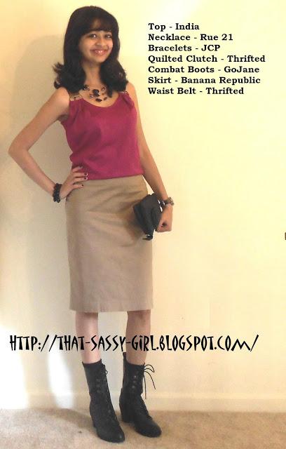 Outfit Ideas - Pencil Skirt, 2 ways