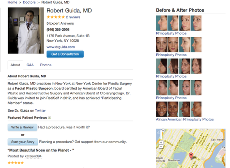 Considering Surgery with Dr. Guida?  Check Out RealSelf