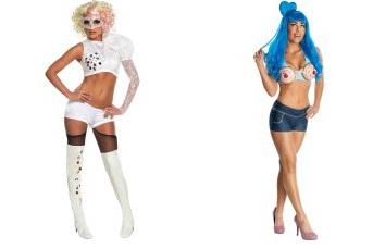 slutty Katy Perry and Lady Gaga costumes