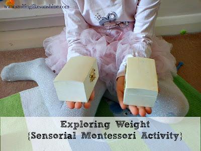Exploring Weight {Sensorial Montessori Activity}