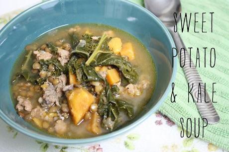 on sweet potato kale soup...