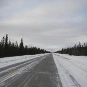 Hitting the Alaskan Highway on the way to Fairbanks